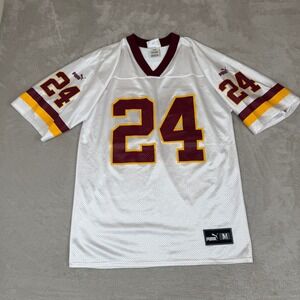 VTG Puma‎ Washington Redskins Bailey #24 Football Jersey Mens M White Preowned